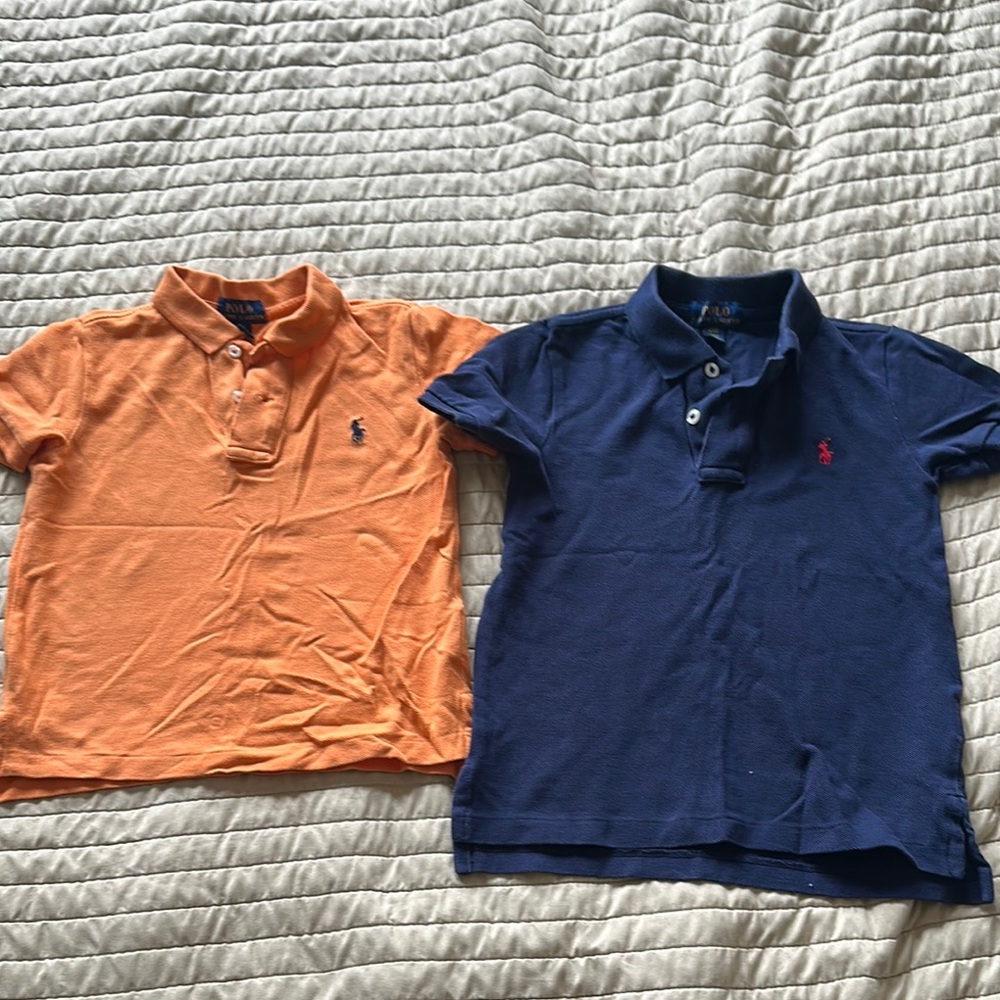 Ralph Lauren Kids Polo Shirts - Orange & Blue